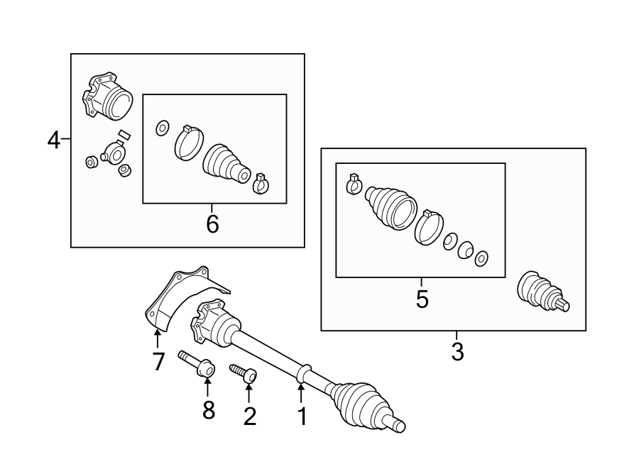 Inner Joint Assembly 1K0-498-103-Q - View 5