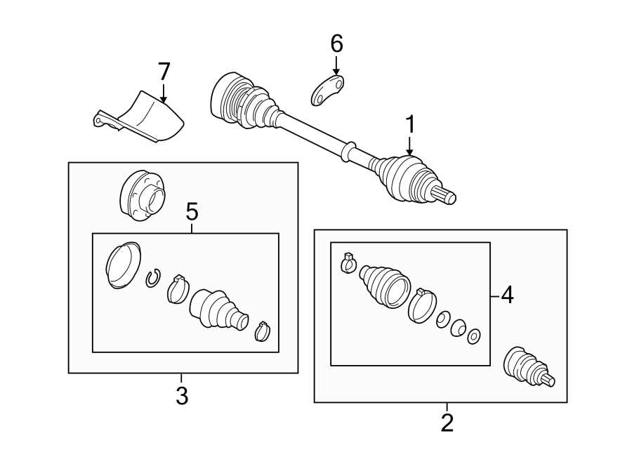 Axle Assembly 5C0-407-271-CB - View 4