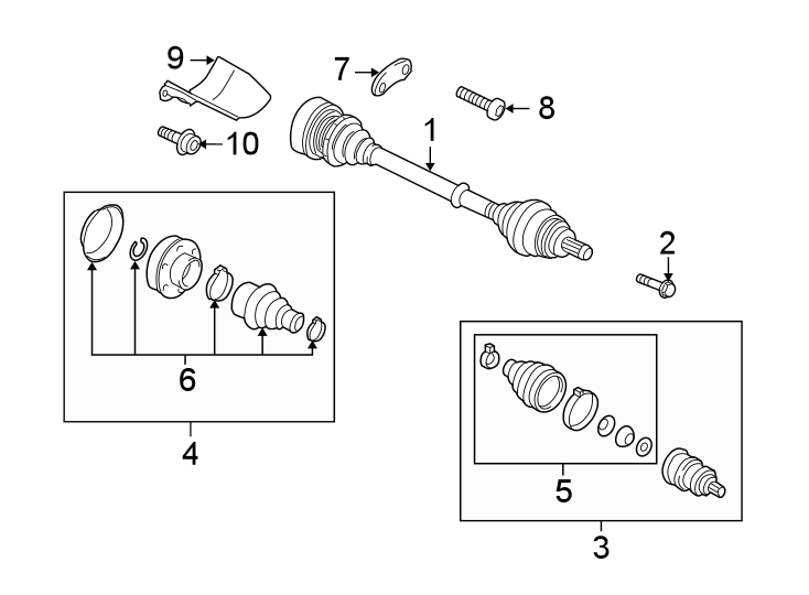 Axle Assembly 1K0-407-272-RR