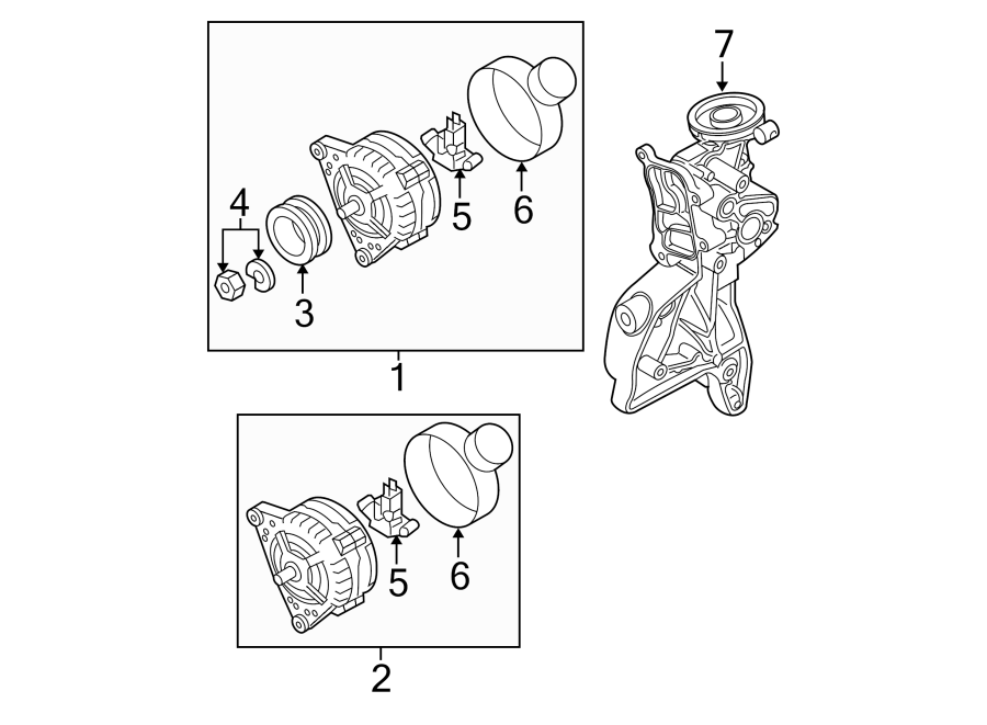 Mount Bracket 06J-903-143-S - View 2