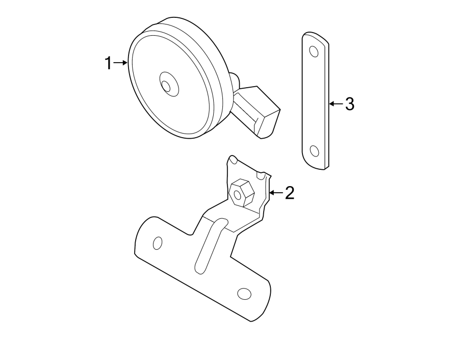 Alarm Horn Clip 5G0-951-107 - View 3
