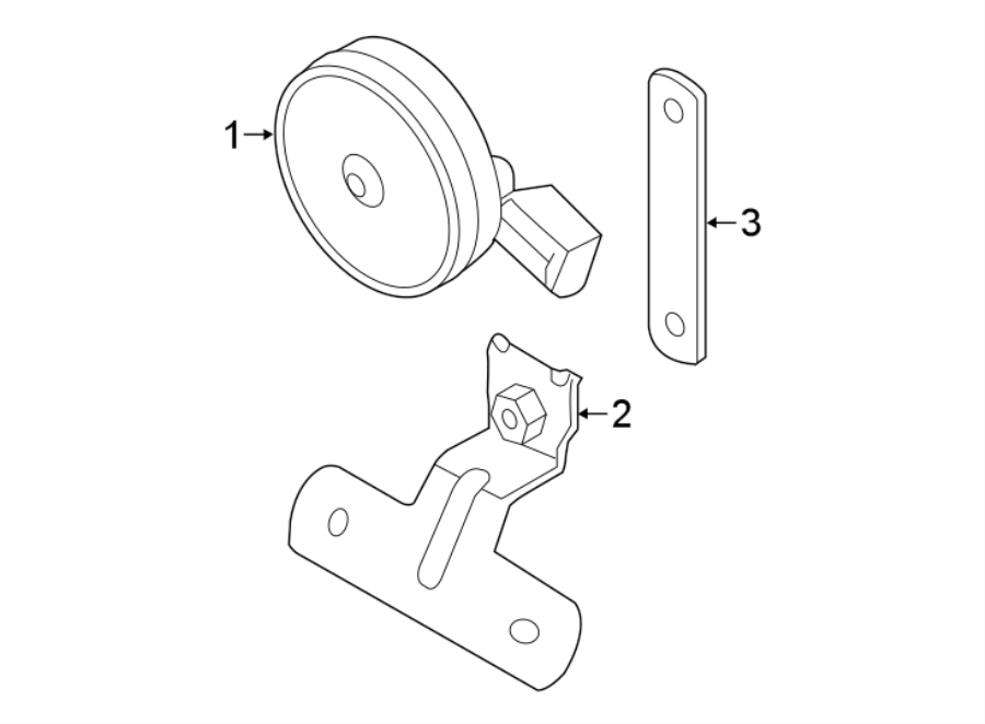 Alarm Horn Clip 5G0-951-107