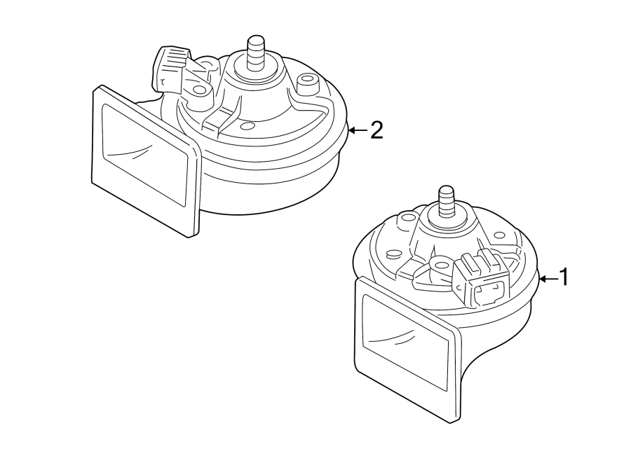 Low Note Horn 8W0-951-221 - View 14