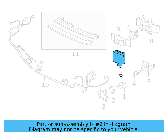 Distance Sensor 2Q0-907-561-G