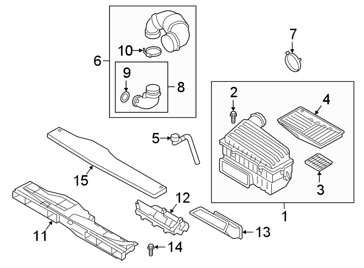 Engine Air Intake Hose Adapter 5Q0-129-635-T - View 2