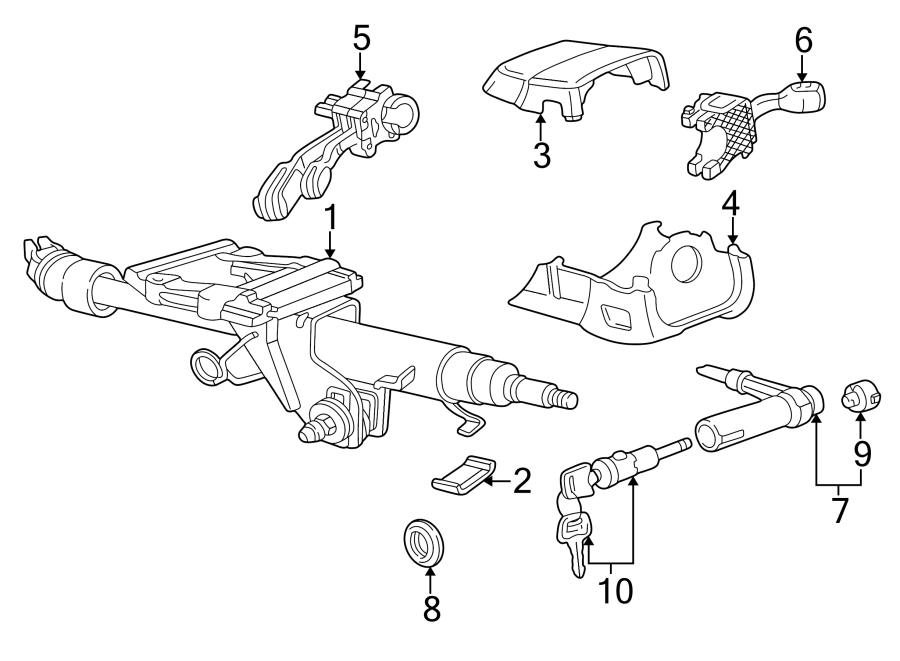Column Assembly 3B0-419-502-D - View 3