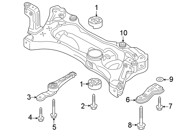 Engine Mount Support Bracket 5Q0-199-855-AG - View 11