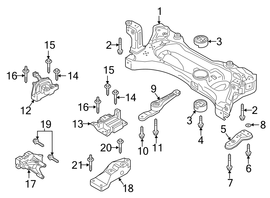 Motor Mount 5Q0-199-555-BT