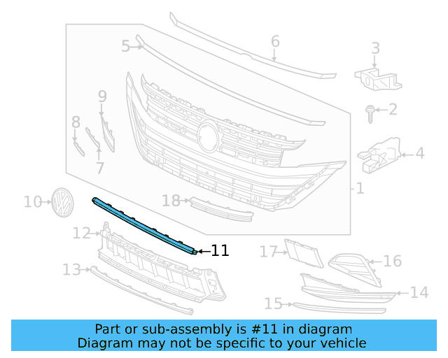 Molding (Unpainted) 3g8807719agru - View 4