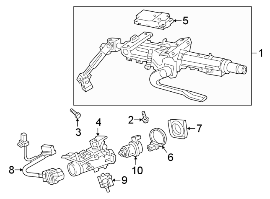 Steering Column 3QF-419-512-N