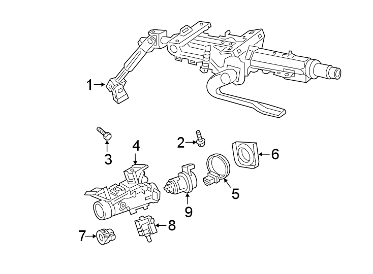 Steering Column 3QF-419-512-L