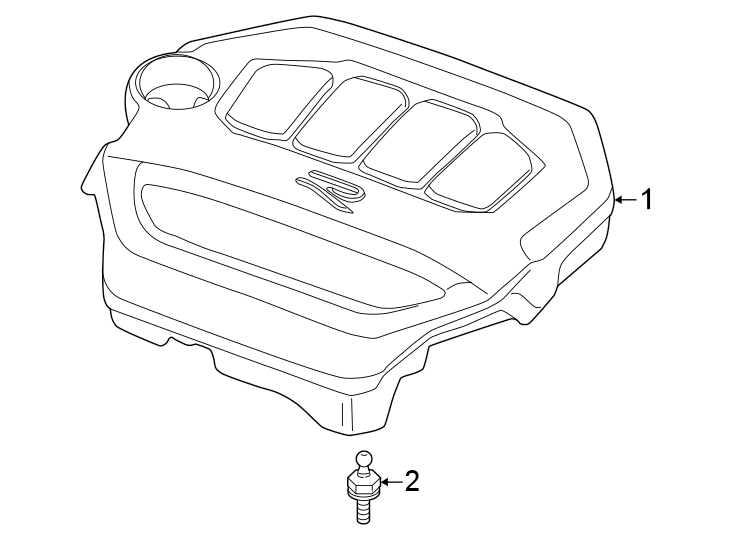 Engine Cover Ball Stud WHT-005-593 - View 2
