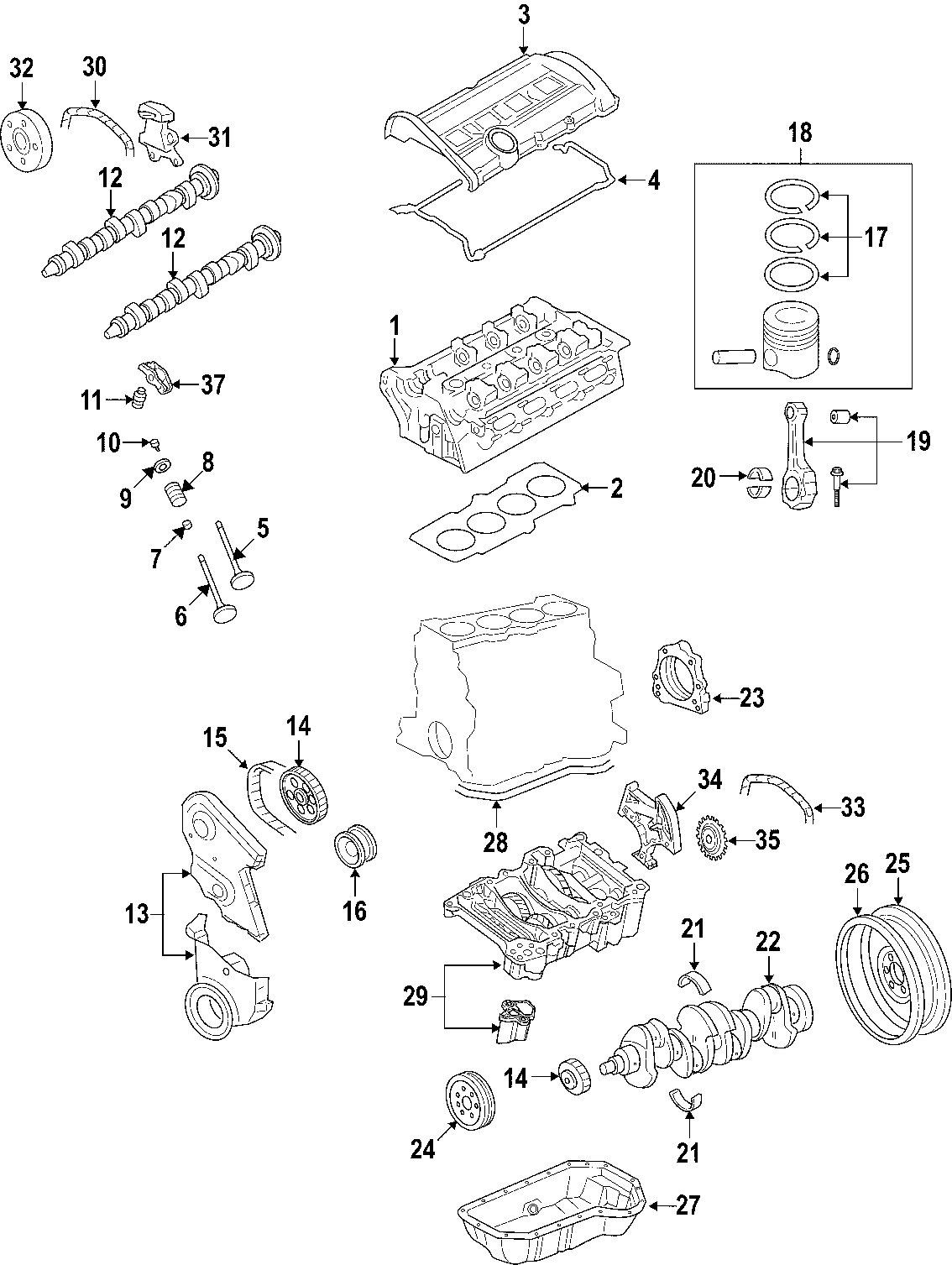 Cylinder Block 06F103011G