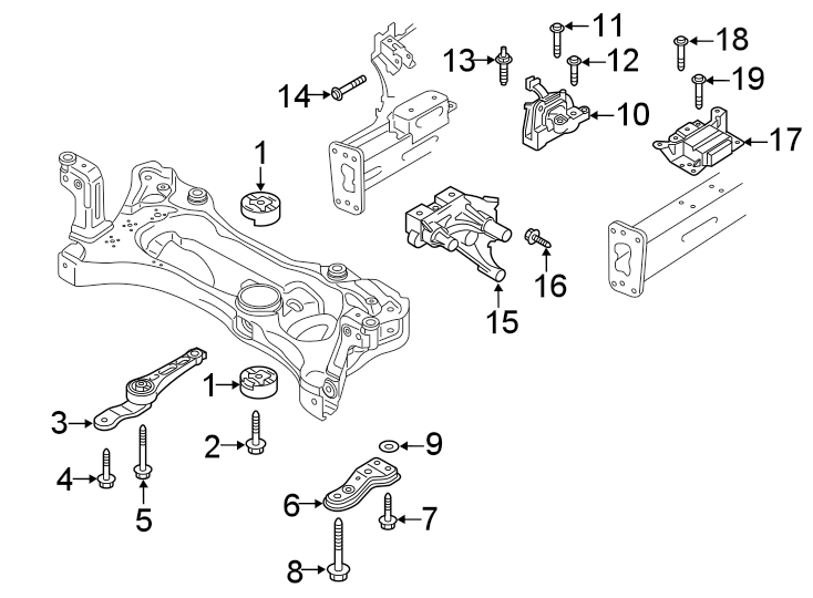 Motor Mount 3Q0-199-262-C - View 5