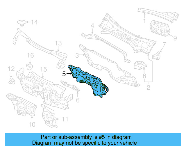 Strut Tower 5C5-809-120 - View 2