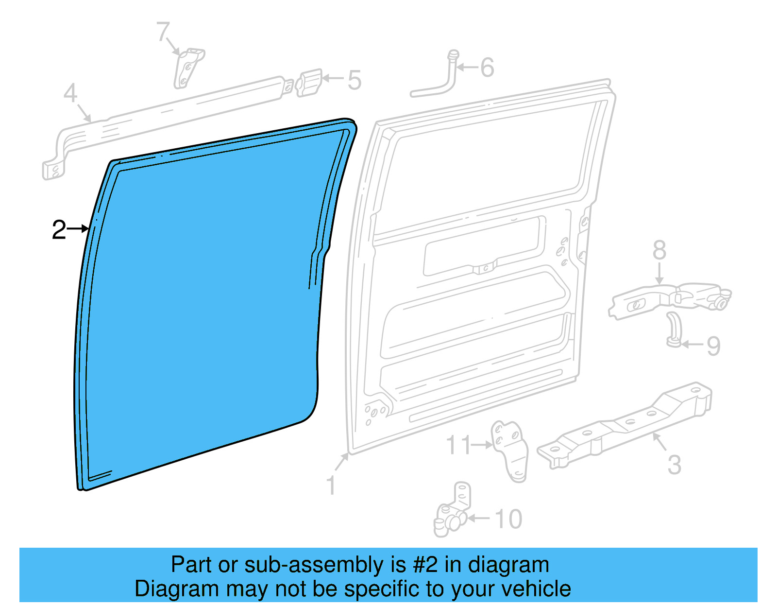 Weatherstrip 703-843-793-B - View 2