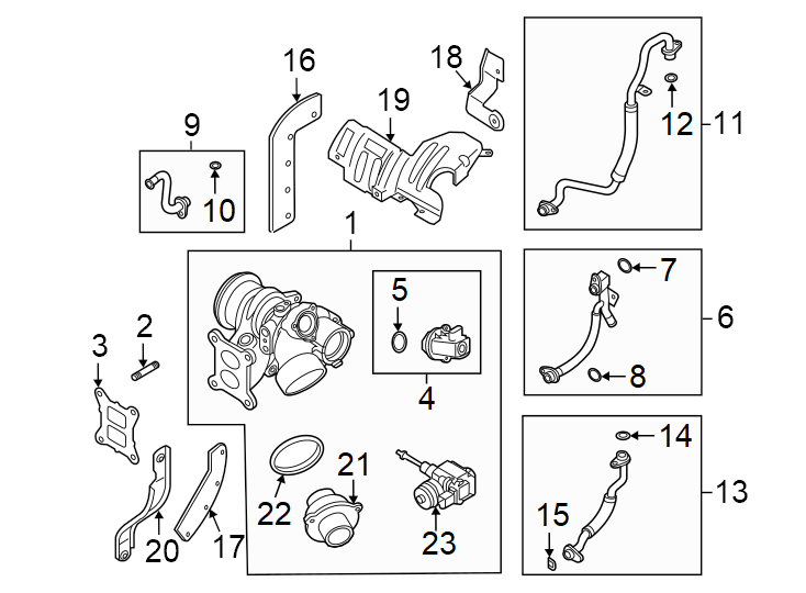 Turbocharger 06K-145-689-D - View 3