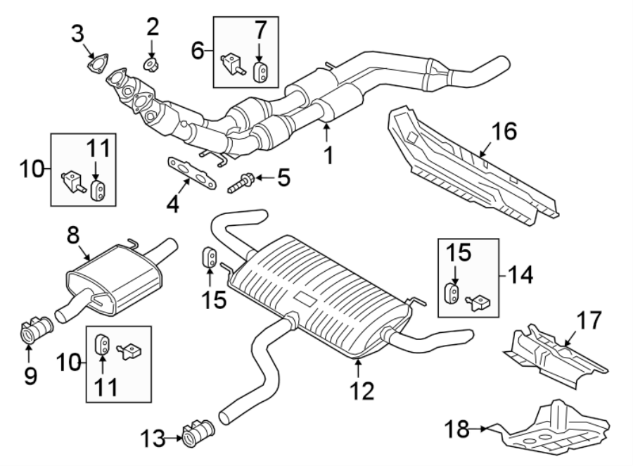 Exhaust System Hanger Bracket 3QF-253-144-A - View 3