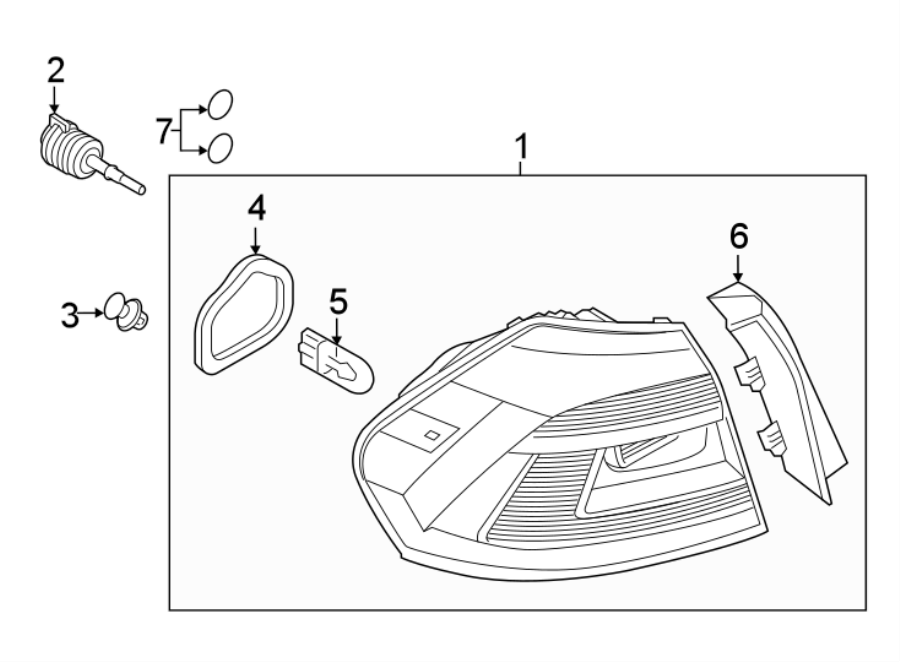 Tail Lamp Assembly Gasket 561-945-192-A