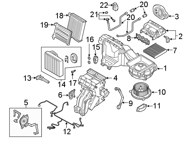 HVAC Heater Core Heater Element 5Q0-963-235-E - View 14
