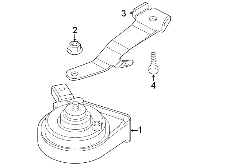 Horn Bracket 17A-951-107 - View 6