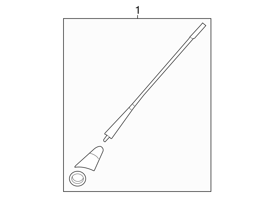 Radio Antenna Mast 1J0-035-507-E - View 6