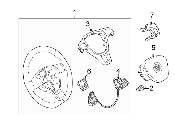 Steering Wheel 17A-419-091-H-E74 - View 2