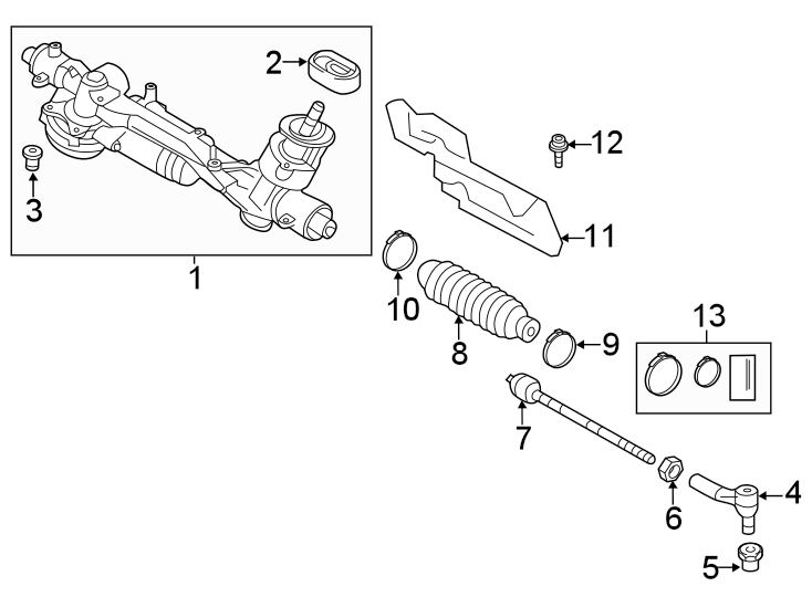 Rack And Pinion Assembly 5QM-423-055-M - View 2