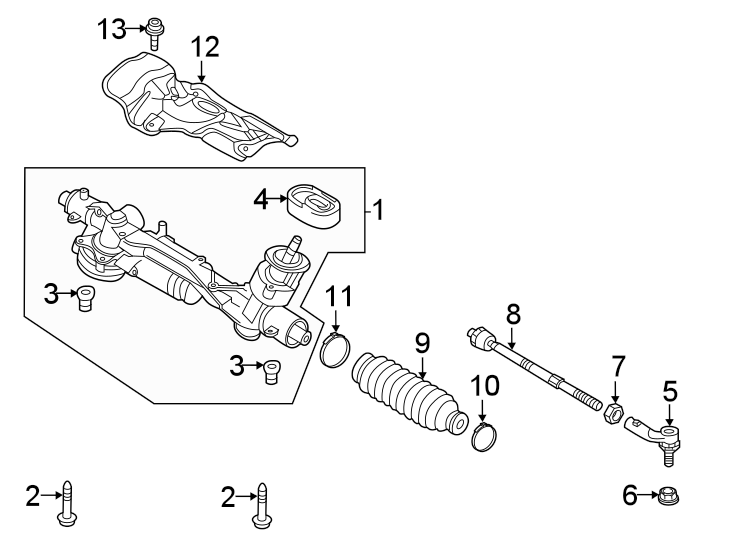 Rack And Pinion Assembly 5QM-423-055-M - View 3