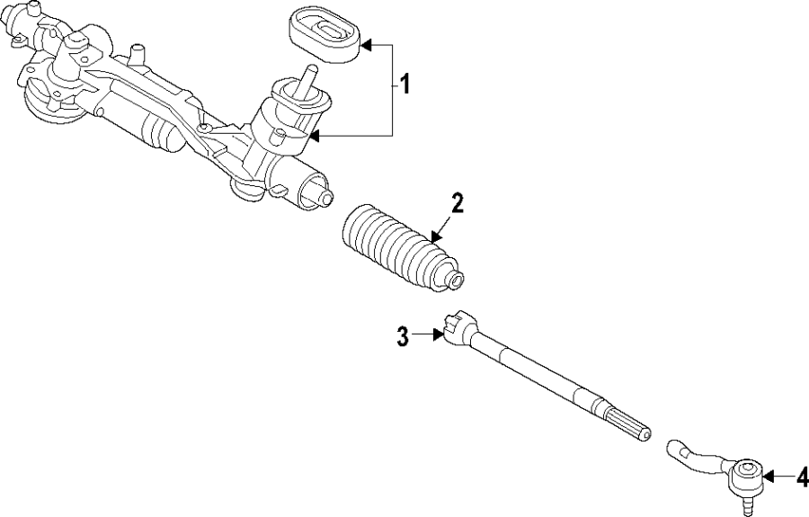 Rack And Pinion Assembly 5Q1-423-062-N - View 2