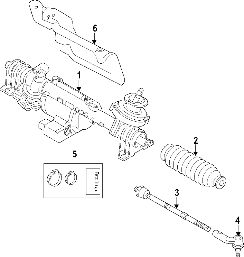Steering Gear 5Q1-423-056-F - View 2