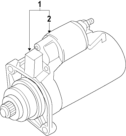 Starter 02E-911-024-A - View 2
