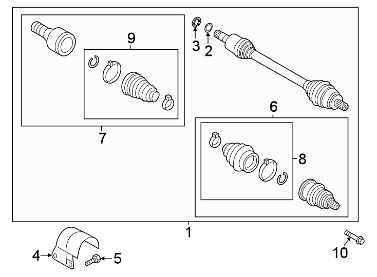 Cv Joint Kit 5Q0-498-103-N
