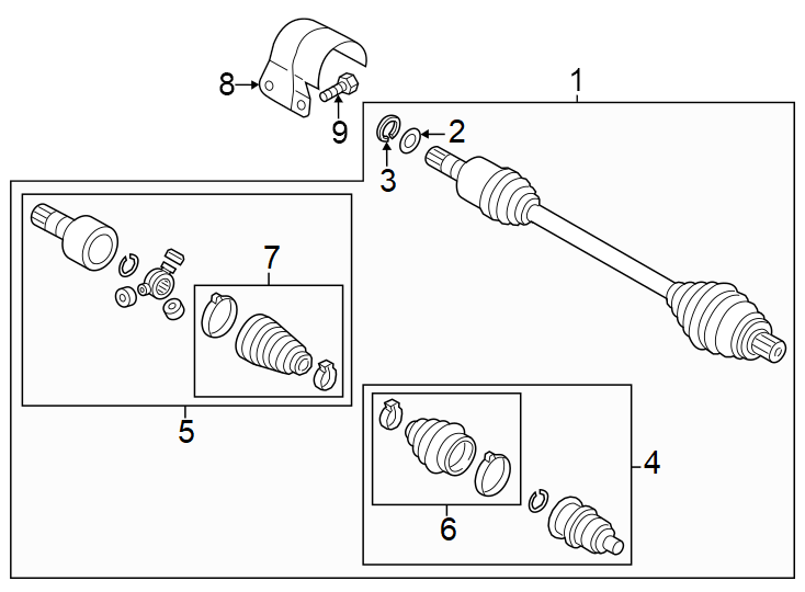 Inner Joint Assembly 3QF-498-103-D - View 3