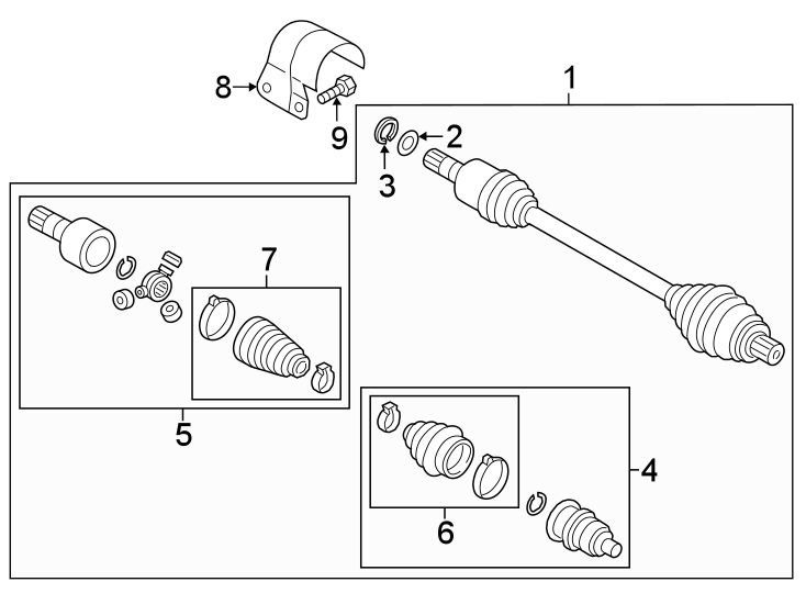Inner Joint Assembly 3QF-498-103-C - View 2