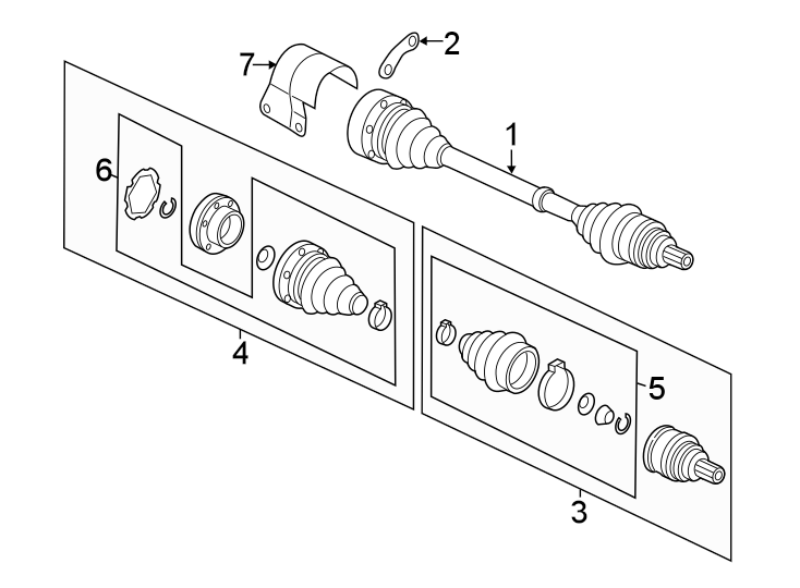 Axle Assembly 5C0-407-272-AT - View 4