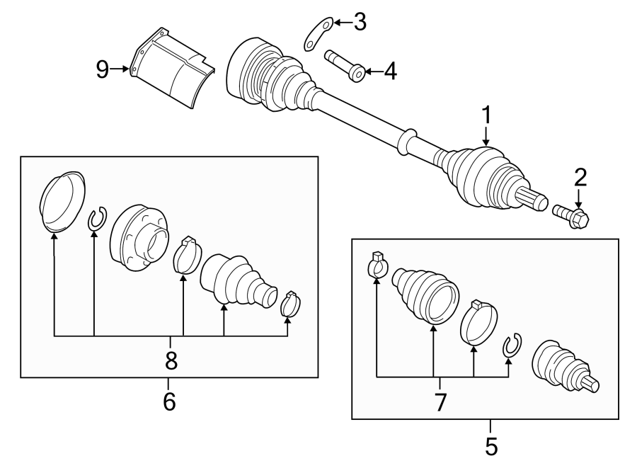 Axle Assembly 5Q6-407-272-E - View 2