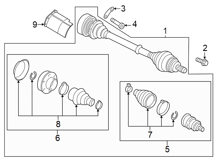 Cv Axle Assembly 5Q0-407-272-FN - View 7