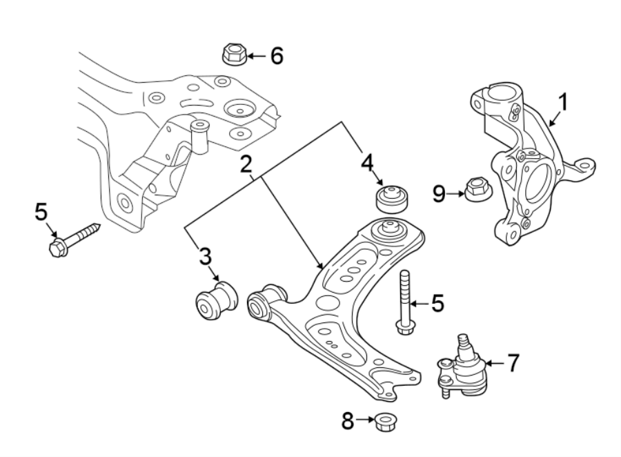 Steering Knuckle 5Q0-407-256-R - View 3