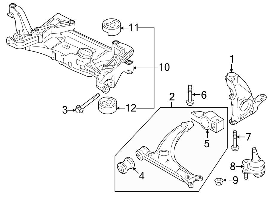 Engine Cradle 3C0-199-313-BA