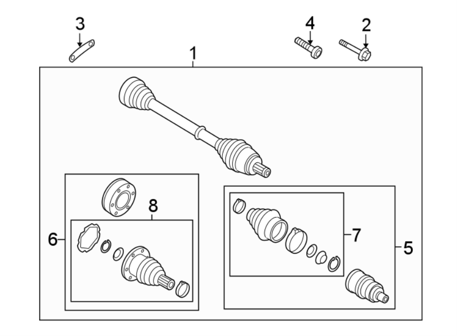 Inner Joint Assembly 5Q0-598-103-A - View 3