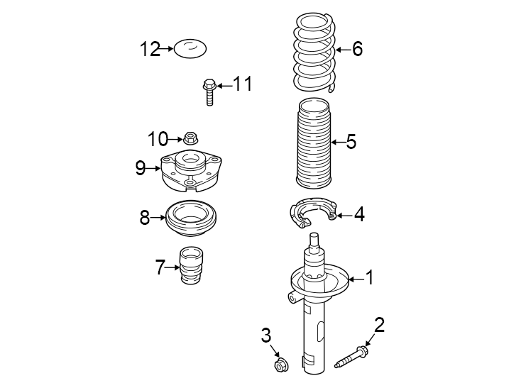 Strut Bumper 3C0-412-303-C - View 6