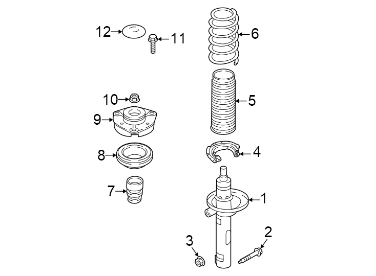 Strut Mount 5QM-412-331-A - View 4