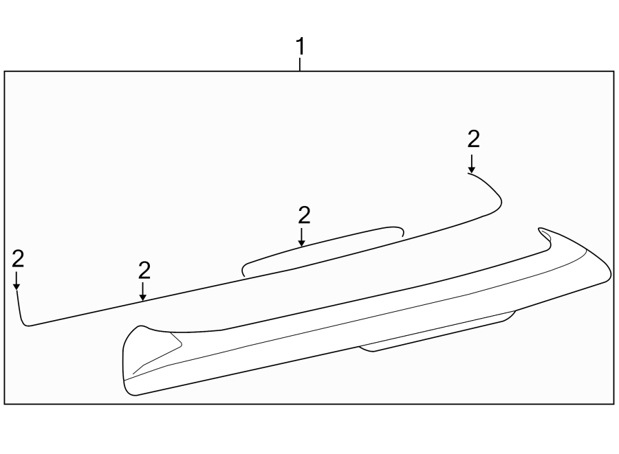 Spoiler Gasket Set 5K6-898-533 - View 6