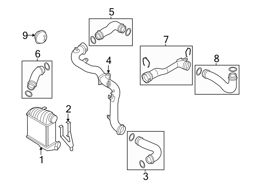 Pressure Pipe 1J0-145-770-Q - View 4