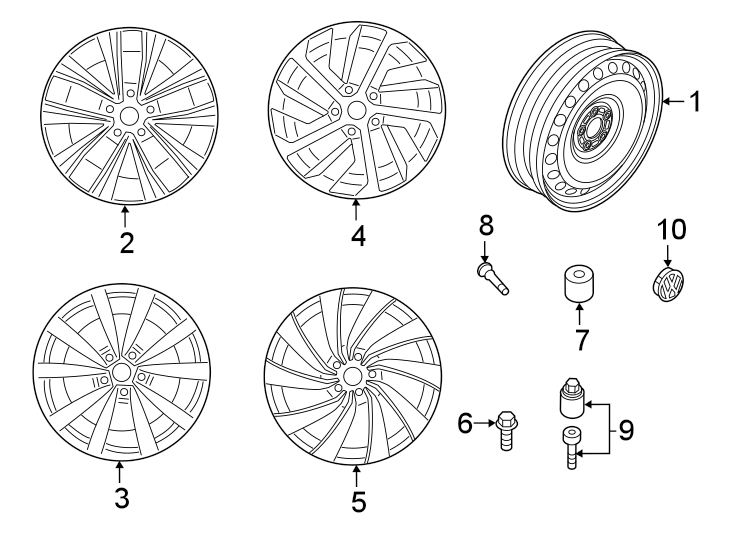 Wheel 3G8-601-025-G-DM9 - View 8