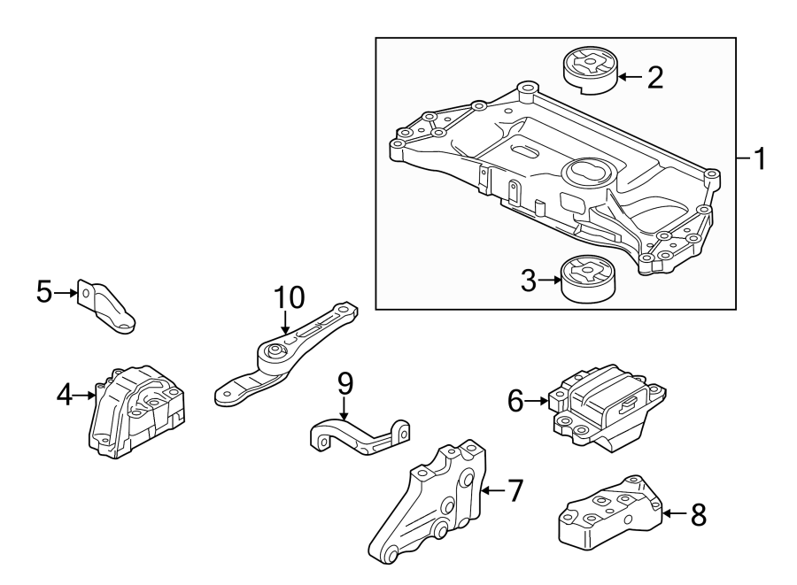 Motor Mount Support 1K0-199-588-A - View 13