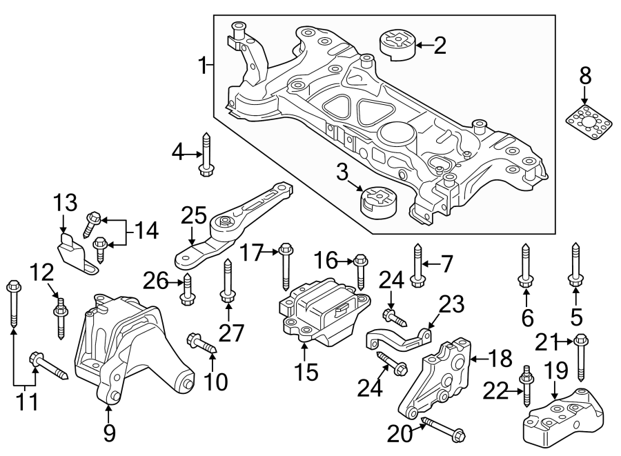 Motor Mount Support 1K0-199-588-A - View 19
