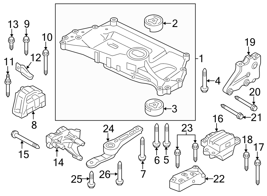 Trans Mount 1K0-199-555-CH - View 8