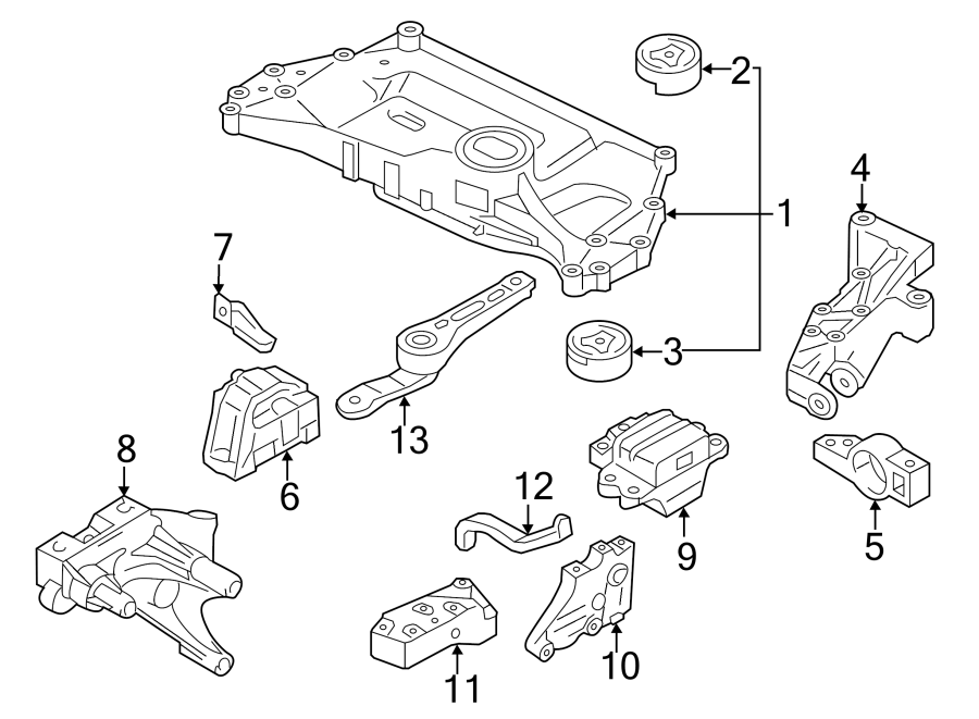 Engine Mount Bracket 06F-199-207-P - View 3